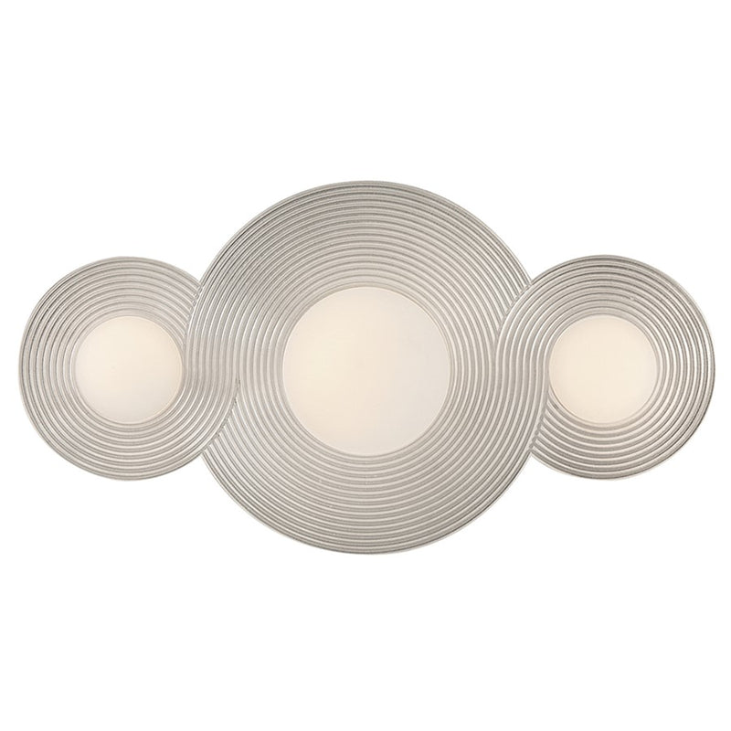 Hinkley Rhea 18in 1-Light Vanity Light | Modern Polished Nickel Steel and Etched Opal Glass | Bathroom Vanity & Small Interior | 6 x 18 x | Model 55252PN
