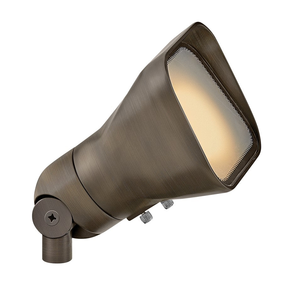 Hinkley Hardy Island 1Lt Flood Light, Matte Bronze/Frosted - 55300MZ
