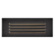 Hinkley Dash Louvered Landscape Deck/Patio, Steel Black/Frosted Lens - 55335SSB