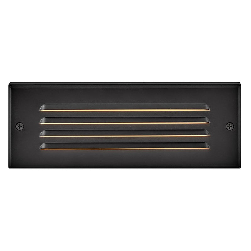 Hinkley Dash Louvered Landscape Deck/Patio, Steel Black/Frosted Lens - 55335SSB