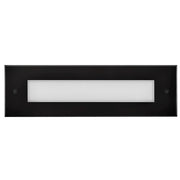 Hinkley Dash Flat Landscape Deck/Patio, Steel Black/Frosted Lens - 55345SSB