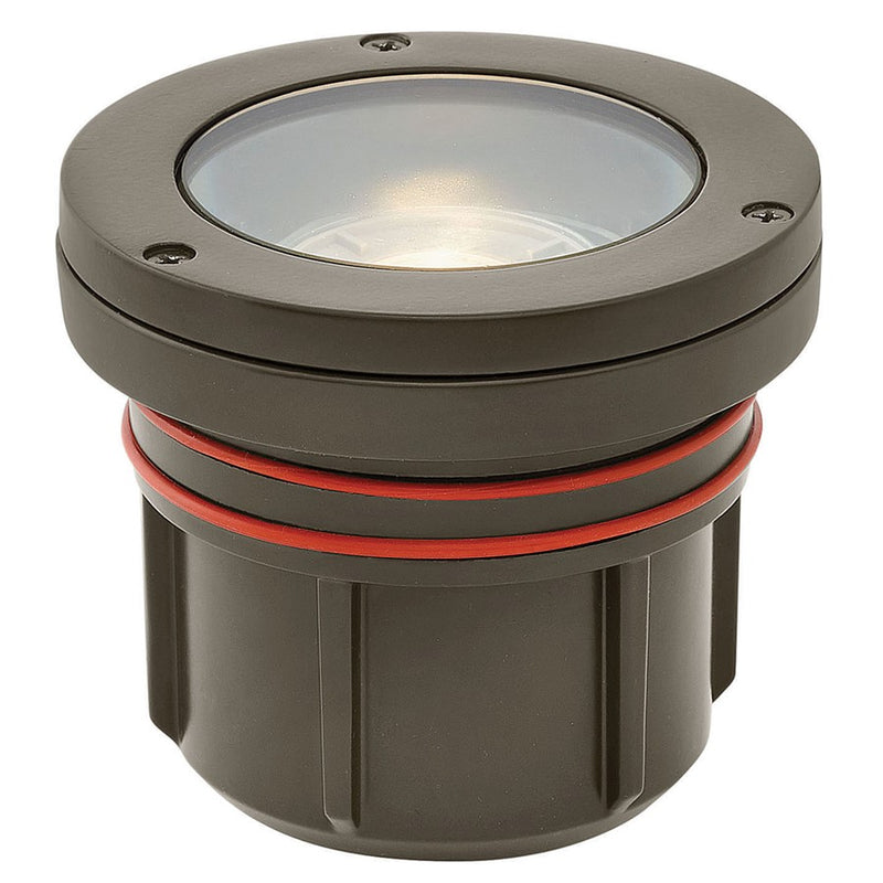 Hinkley Well Landscape Accent/27K/Flat Top, Bronze/Clear Lens - 55702BZ-LMA27K