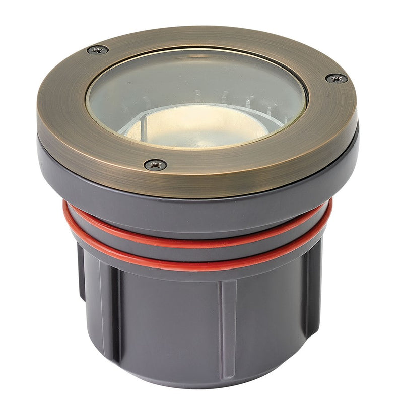 Hinkley Well Landscape Accent Light 4in | Matte Bronze Aluminum and Clear Lens | Outdoor Pathway & Garden Lighting | 4 x 4 x 4 in | Model 55702MZ-LMA30K
