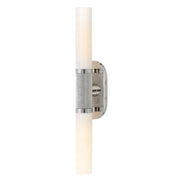 Hinkley Thayer 24.5in 2-Light Bath Wall Mount | Transitional Polished Nickel Steel and Etched Opal Glass | Bathroom Vanity & Powder Room | Model 56882PN