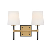 Hinkley Lighting Saunders 2 Light Small Vanity, Black - 56952BK-LCB