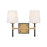 Hinkley Lighting Saunders 2 Light Small Vanity, Black - 56952BK-LCB