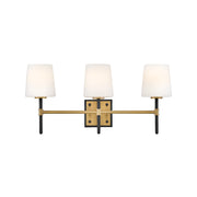 Hinkley Lighting Saunders 3 Light Medium Vanity, Black - 56953BK-LCB
