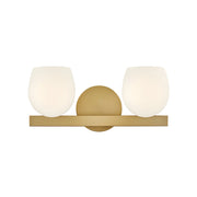 Hinkley Lighting Mae 2 Light Small Vanity, Lacquered Brass - 57022LCB-LL