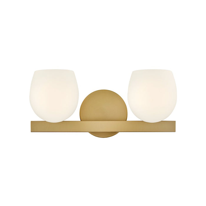 Hinkley Lighting Mae 2 Light Small Vanity, Lacquered Brass - 57022LCB-LL