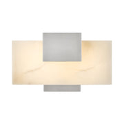 Hinkley Cadiz 6.75in 1-Light Bath Wall Mount | Modern Brushed Nickel Steel and Natural Alabaster | Bathroom Vanity & Powder Room | 1860 | Model 57030BN