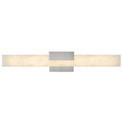 Hinkley Cadiz 30in 1-Light Bath Vanity | Modern Brushed Nickel Steel and Natural Alabaster | Bathroom Vanity & Powder Room | 30 x 3.5 x | Model 57033BN