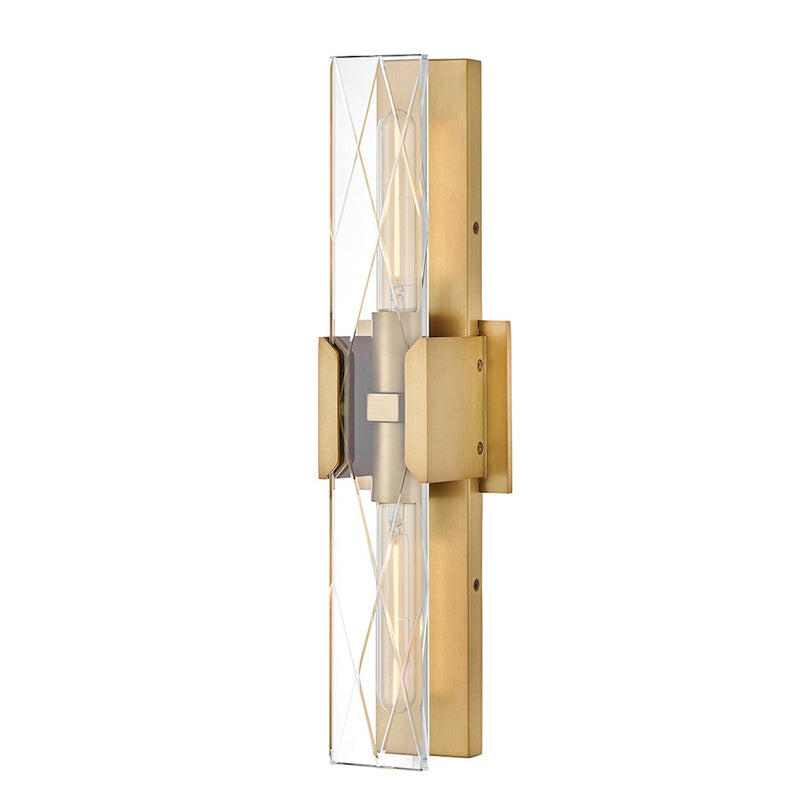 Hinkley Lighting Monte 2 Light Large Sconce, Heritage Brass