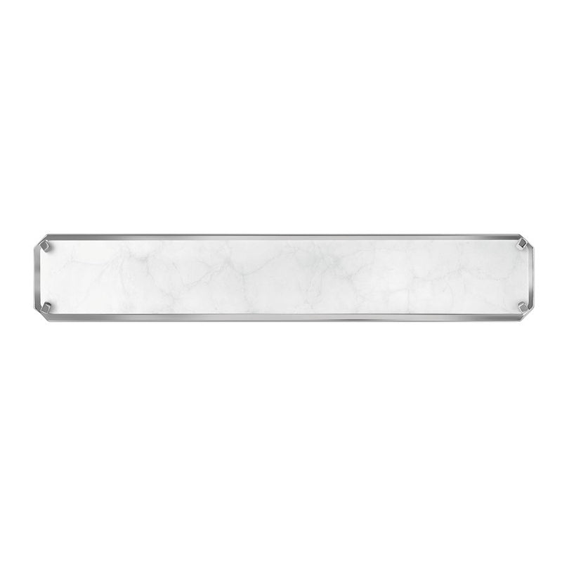 Hinkley Serene 26in 1-Light Bathroom Vanity Light | Modern Glam Polished Nickel Steel and Faux Alabaster LED | Bathroom Vanity | 2 x 26 x | Model 57233PN
