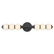 Hinkley Lighting Trigo LED 31" Sconce, Black/Etched Opal - 57393BK
