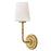 Hinkley Lighting McKenna 1Lt Sconce, Brass/Pleated Etched Opal - 57400LCB