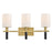Hinkley Lighting Turin 3 Light Vanity, Lacquered Brass/Etched Opal - 57423LCB