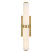 Hinkley Lighting Lottie LED Vanity, Brass/Etched Opal Holophane - 57432LCB