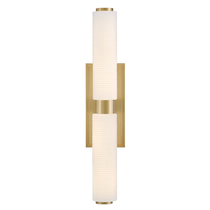 Hinkley Lighting Lottie LED Vanity, Brass/Etched Opal Holophane - 57432LCB
