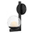 Hinkley Lighting Sunni 1 Light Sconce, Black/Clear Dome - 57440BK-LL