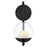 Hinkley Lighting Sunni 1 Light Sconce, Black/Clear Dome