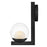 Hinkley Lighting Sunni 1 Light Sconce, Black/Clear Dome