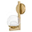 Hinkley Lighting Sunni 1 Light Sconce, Lacquered Brass/Clear Dome
