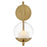 Hinkley Lighting Sunni 1 Light Sconce, Lacquered Brass/Clear Dome