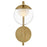 Hinkley Lighting Sunni 1 Light Sconce, Lacquered Brass/Clear Dome