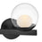 Hinkley Lighting Sunni 2-Light Vanity Light | Black | Clear Dome Glass Shade | Modern Vanity Light | Damp Rated Hardwired Installation | 57442BK-LL