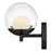 Hinkley Lighting Sunni 2-Light Vanity Light | Black | Clear Dome Glass Shade | Modern Vanity Light | Damp Rated Hardwired Installation | 57442BK-LL