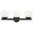 Hinkley Lighting Sunni 3 Light Vanity, Black/Clear Dome - 57443BK-LL