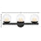 Hinkley Lighting Sunni 3-Light Vanity Light | Black | Clear Dome Glass Shade | Modern Vanity Light | Damp Rated Hardwired Installation | 57443BK-LL
