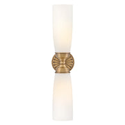 Hinkley Lighting Alexis 2 Light Bath Sconce, Heritage Brass/Etched Opal - 57492HB