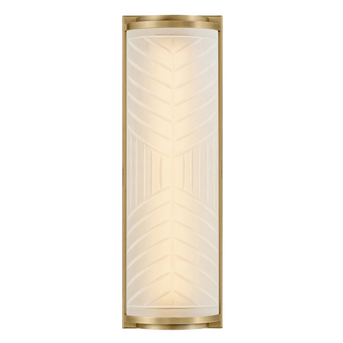 Hinkley Lighting Devon Sconce, Lacquered Brass/Etched Pattern - 57860LCB