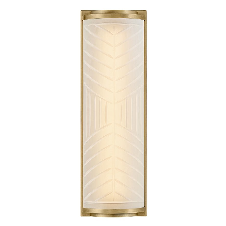 Hinkley Lighting Devon Sconce, Lacquered Brass/Etched Pattern - 57860LCB
