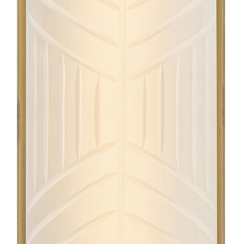 Hinkley Lighting Devon Sconce, Lacquered Brass/Etched Pattern