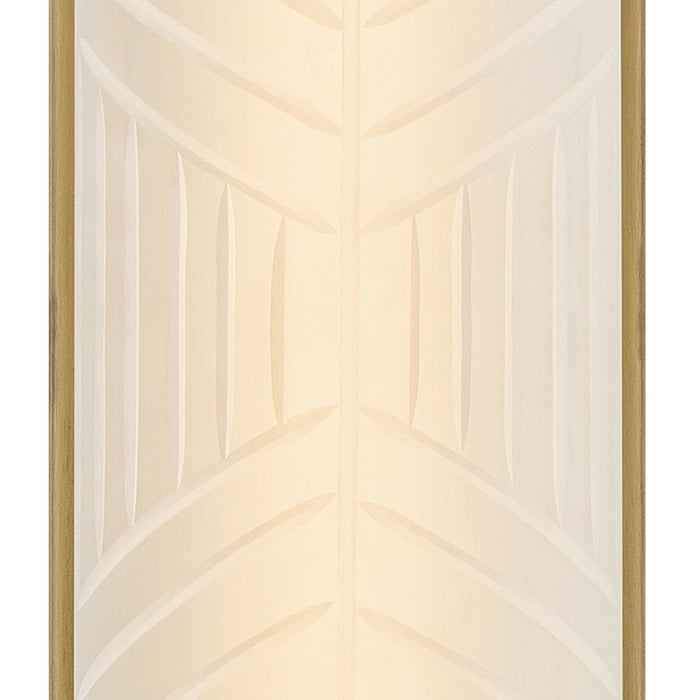 Hinkley Lighting Devon Sconce, Lacquered Brass/Etched Pattern