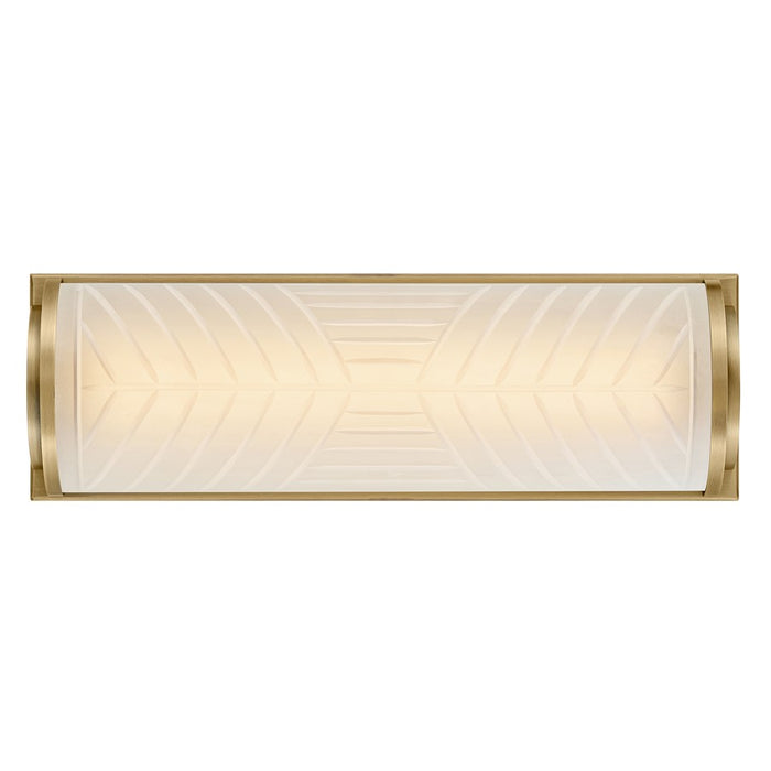 Hinkley Lighting Devon Sconce, Lacquered Brass/Etched Pattern