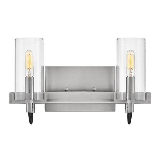 Hinkley Lighting Ryden 2 Light Vanity, Brushed Nickel/Clear - 58062BN