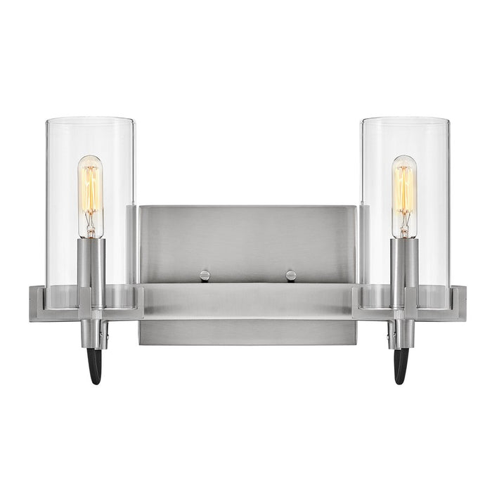 Hinkley Lighting Ryden 2 Light Vanity, Brushed Nickel/Clear - 58062BN