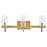 Hinkley Lighting Ryden 3 Light Vanity, Heritage Brass/Clear - 58063HB