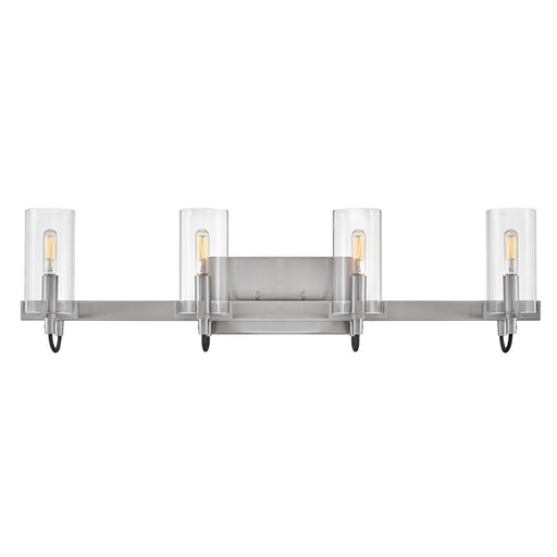 Hinkley Lighting Ryden 4 Light Vanity, Brushed Nickel/Clear - 58064BN