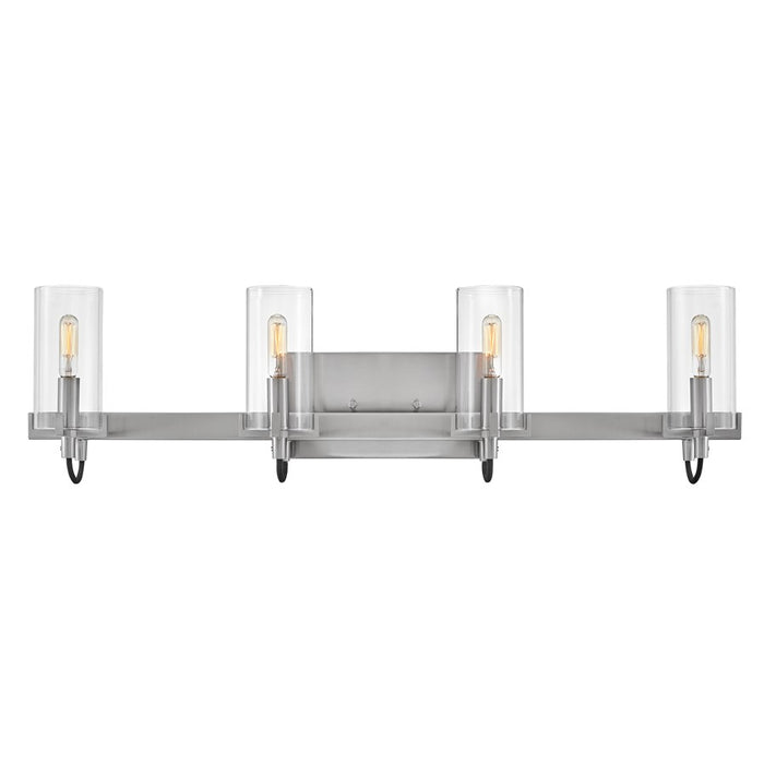 Hinkley Lighting Ryden 4 Light Vanity, Brushed Nickel/Clear - 58064BN