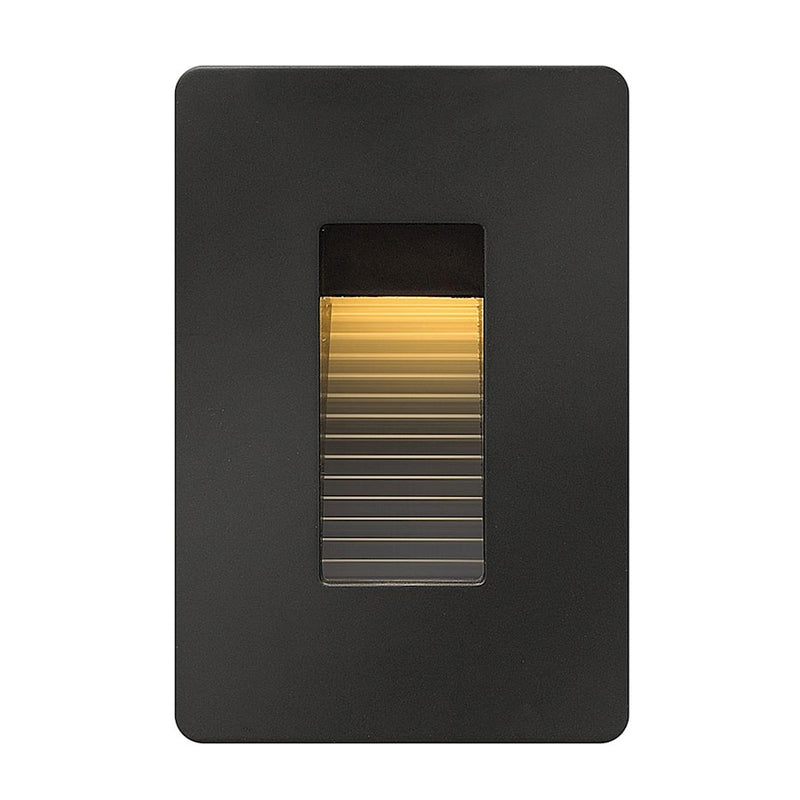 Hinkley Luna 3in LED Step Light | Contemporary Satin Black Die-Cast Aluminum | Outdoor Stair & Patio Accent | 240 Lumens 3000K 4W | Model 58504SK3K