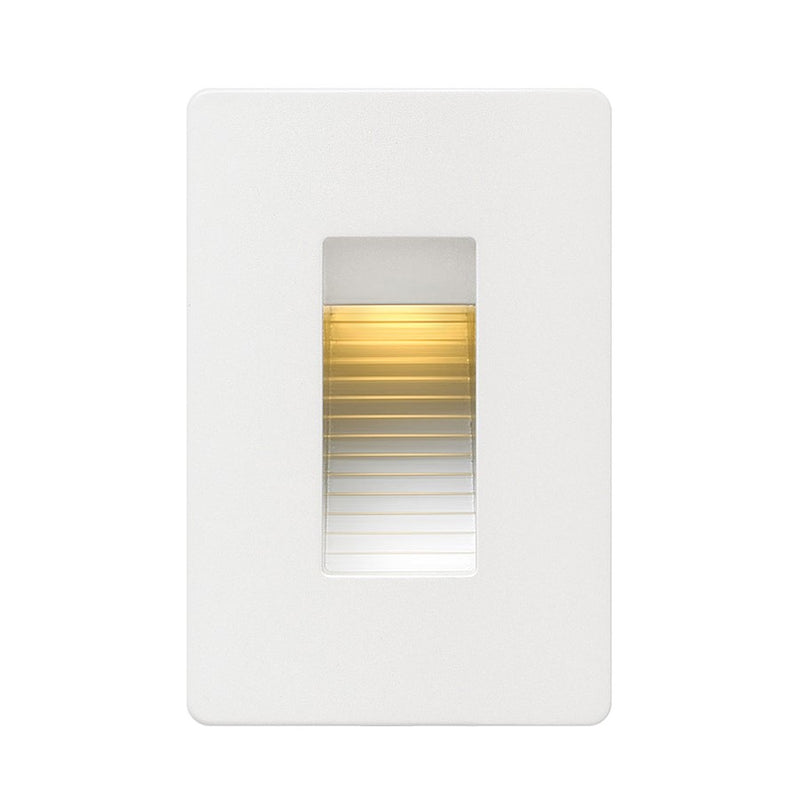 Hinkley Luna 3in 1-Light Step Light | Contemporary Satin White Die-Cast Aluminum | Outdoor Stair & Pathway Lighting | 3 x 3 x 4.5 in | Model 58504SW3K
