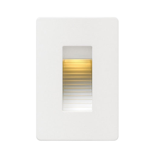 Hinkley Luna 3in 1-Light Step Light | Contemporary Satin White Die-Cast Aluminum | Outdoor Stair & Pathway Lighting | 3 x 3 x 4.5 in | Model 58504SW3K