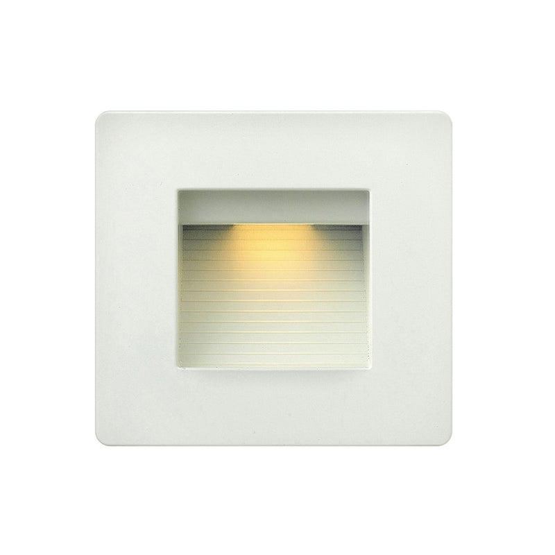 Hinkley Luna 4.75in 1-Light Step Light | Contemporary Satin White Die Cast | Outdoor Stair & Patio Accent | 240 Lumens 3000K 90 CRI | Model 58506SW3K