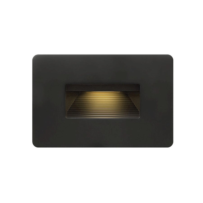Hinkley Luna 4.5in LED Step Light | Contemporary Satin Black Die Cast | Outdoor Stair & Pathway Lighting | 240 Lumens 3000K 90 CRI | Model 58508SK3K