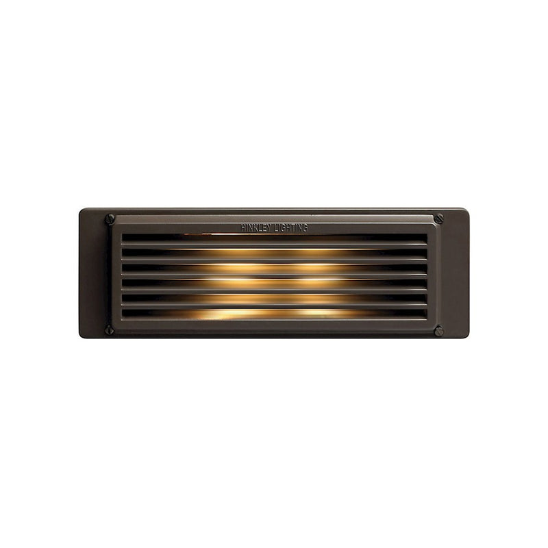 Hinkley Line Voltage Deck Light 10in | Bronze Cast Aluminum Landscape Step Light | Outdoor Deck & Patio Stair Lighting | 4.5W LED 450lm | Model 59024BZ-LL