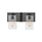 Hinkley Lighting Sawyer Interior Bath Bath Vanity Light | Aged Zinc | Rustic Vanity Light Above the Bathroom Mirror | Hardwired Damp Rated | 5942DZ